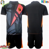 Camiseta Bélgica Portero Primera Equipación para niños Eurocopa 2024 manga corta (+ pantalones cortos)